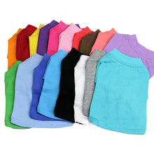 Load image into Gallery viewer, M-XL Solid Color Dog T-Shirt Summer Cotton Dog Vest Breathable Soft Shirt for Dachshund Dog
