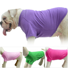 Load image into Gallery viewer, M-XL Solid Color Dog T-Shirt Summer Cotton Dog Vest Breathable Soft Shirt for French Bulldog English Bulldog
