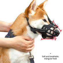 Load image into Gallery viewer, Anti Barking Dog Muzzle For Small Large Dogs Adjustable Mesh Breathable Pet Mouth Muzzles Nylon Straps Dog Accessories
