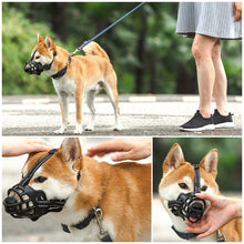 Load image into Gallery viewer, Anti Barking Dog Muzzle For Small Large Dogs Adjustable Mesh Breathable Pet Mouth Muzzles Nylon Straps Dog Accessories
