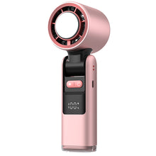 Load image into Gallery viewer, 4000mAh USB Rechargeable Fan Handheld Ice Cooling Fan Refrigeration Turbo Digital Display Electric Fan Office Desktop Outdoor
