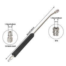 Load image into Gallery viewer, Stainless Steel 1/4 Quick Connector Car Wash High Pressure Water Self-Locking Extension Rod Nozzle Extension Rod Accessories
