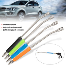Load image into Gallery viewer, Stainless Steel 1/4 Quick Connector Car Wash High Pressure Water Self-Locking Extension Rod Nozzle Extension Rod Accessories
