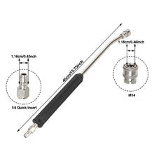 Load image into Gallery viewer, Stainless Steel 1/4 Quick Connector Car Wash High Pressure Water Self-Locking Extension Rod Nozzle Extension Rod Accessories
