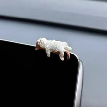 Load image into Gallery viewer, Car Ornament Center Console Navigator Screen Sleeping Cat Decoration For Computer Display Lying Cat Animal Sculpture
