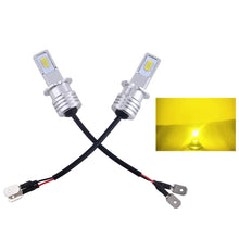 Load image into Gallery viewer, Pair 80W H3 Car Headlight 3570 2SMD LED Bulb Head Lamp 4000LM LED Chips Fog Bulb 6000K White Blue Yellow DC12V 24V
