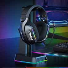 Load image into Gallery viewer, 5.3 Three-Mode E-Sports Gaming Headphones With Pluggable Microphone RGB Lighting Effect Over-Ear Noise-Cancelling Bluetooth Headphones
