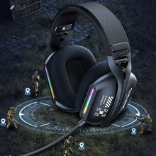 Load image into Gallery viewer, 5.3 Three-Mode E-Sports Gaming Headphones With Pluggable Microphone RGB Lighting Effect Over-Ear Noise-Cancelling Bluetooth Headphones
