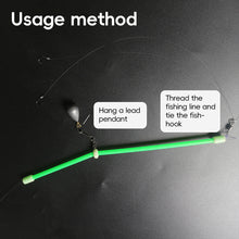 Load image into Gallery viewer, 5PCS 7-25CM Luminous Plastic Pipe Bottom Fishing Balance Sea Fishing Long Throw Anti-Winding Plastic Elbow Pipe Lure Accessories
