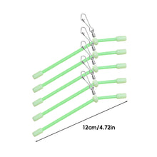 Load image into Gallery viewer, 5PCS 7-25CM Luminous Plastic Pipe Bottom Fishing Balance Sea Fishing Long Throw Anti-Winding Plastic Elbow Pipe Lure Accessories
