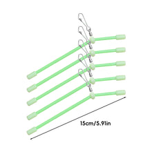 Load image into Gallery viewer, 5PCS 7-25CM Luminous Plastic Pipe Bottom Fishing Balance Sea Fishing Long Throw Anti-Winding Plastic Elbow Pipe Lure Accessories
