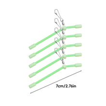 Load image into Gallery viewer, 5PCS 7-25CM Luminous Plastic Pipe Bottom Fishing Balance Sea Fishing Long Throw Anti-Winding Plastic Elbow Pipe Lure Accessories
