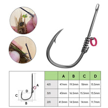 Load image into Gallery viewer, 10PCS/Box Live Shrimp Spring Back Hook Live Shrimp Fixed Carbon Steel Hook With Barbs Straight Handle Sea Fishing Hook
