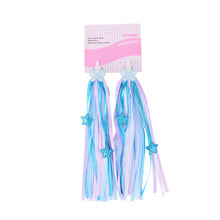 Load image into Gallery viewer, 1Pair Children' Bicycle Handlebar Ribbon Stars Butterflies Tassels Handlebar Plugs Decoration Bicycle Accessories
