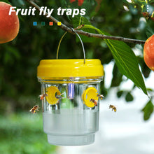 Load image into Gallery viewer, LED Solar Powered Wasp Fly Trap Lights Waterproof Outdoor Hanging Trap Safe Non-Toxic Bee Hornet Traps Reusable Garden Supplies
