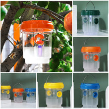 Load image into Gallery viewer, LED Solar Powered Wasp Fly Trap Lights Waterproof Outdoor Hanging Trap Safe Non-Toxic Bee Hornet Traps Reusable Garden Supplies
