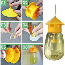 Load image into Gallery viewer, Fruit Fly Trap Killer Yellow Plastic Drosophila Trap Anti Fly Fruit Fly killer Catcher Orchard Insect Trap Pest Control Products
