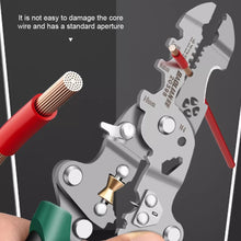 Load image into Gallery viewer, Wire Stripper Foldable Cable Cutter Stripper Pliers Multi-Function Electrician Hand Tool For Wires Cutting Crimping Winding

