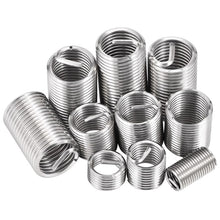 Load image into Gallery viewer, 60Pcs Wire Thread Insert M3 M4 M5 M6 M8 M10 M12 Fastening Thread Insert Stainless Steel Spiral Wire Screw Sleeve Wear Repair Kit
