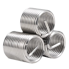 Load image into Gallery viewer, 60Pcs Wire Thread Insert M3 M4 M5 M6 M8 M10 M12 Fastening Thread Insert Stainless Steel Spiral Wire Screw Sleeve Wear Repair Kit
