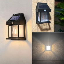 Load image into Gallery viewer, Motion Sensor Outdoor Solar Wall Lamp Waterproof Tungsten Filament Lamp Induction Lamp Household Light Garden Wall Light

