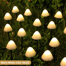 Load image into Gallery viewer, 3.5m 10 LED Solar Mushroom Lights Outdoor Waterproof Lawn Fairy Lights Street Lights for Garden Patio Path Landscape Decoration Lamps
