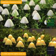 Load image into Gallery viewer, 3.5m 10 LED Solar Mushroom Lights Outdoor Waterproof Lawn Fairy Lights Street Lights for Garden Patio Path Landscape Decoration Lamps
