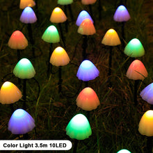 Load image into Gallery viewer, 3.5m 10 LED Solar Mushroom Lights Outdoor Waterproof Lawn Fairy Lights Street Lights for Garden Patio Path Landscape Decoration Lamps
