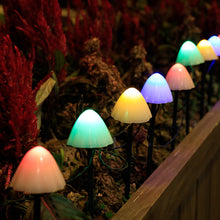 Load image into Gallery viewer, 3.5m 10 LED Solar Mushroom Lights Outdoor Waterproof Lawn Fairy Lights Street Lights for Garden Patio Path Landscape Decoration Lamps
