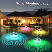 Load image into Gallery viewer, Led Swimming Pool Ball Solar Floating Lamps Solar Panel Powered Pond Drift IP44 Waterproof Glow Show Disco Color Changing Lights
