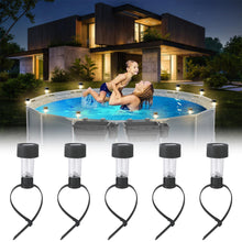 Load image into Gallery viewer, LED Solar Lamp Pool Lights Waterproof Solar Lights Decor Outdoor Swimming Pool Fence Garden Decoration Lamp For Yard
