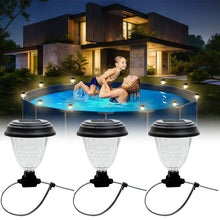 Load image into Gallery viewer, LED Solar Lamp Pool Lights Waterproof Solar Lights Decor Outdoor Swimming Pool Fence Garden Decoration Lamp For Yard
