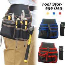 Load image into Gallery viewer, Multifunctional Tool Storage Bag Pouch Belt Electrician Tool Kit Drill Waist Bag Wrench Screwdriver Hardware Tool Bags Organizer
