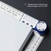 Load image into Gallery viewer, 2 in 1 Digital Angle Detector Scale Suitable for Woodworking Measurement Tools High Accuracy Mutifunction Tools
