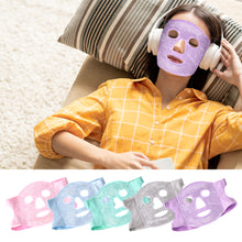Load image into Gallery viewer, Portable Ice Face Mask Reusable Cold Compress Ice Pack Flexible Puffy Eyes Face Relief Cooling Mask Gel Face Mask for Hot And Cold Therapy
