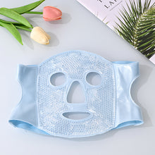 Load image into Gallery viewer, Portable Ice Face Mask Reusable Cold Compress Ice Pack Flexible Puffy Eyes Face Relief Cooling Mask Gel Face Mask for Hot And Cold Therapy
