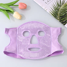 Load image into Gallery viewer, Portable Ice Face Mask Reusable Cold Compress Ice Pack Flexible Puffy Eyes Face Relief Cooling Mask Gel Face Mask for Hot And Cold Therapy
