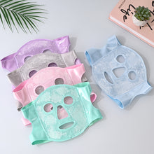 Load image into Gallery viewer, Portable Ice Face Mask Reusable Cold Compress Ice Pack Flexible Puffy Eyes Face Relief Cooling Mask Gel Face Mask for Hot And Cold Therapy
