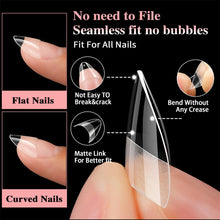 Load image into Gallery viewer, 600pcs/box Ultra Short False Nails Fingertips Nail Art Nail Plate Ultra Short Scratch Free Frosted Extension Nail
