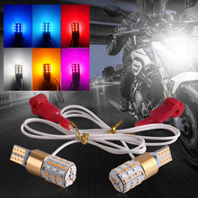 Load image into Gallery viewer, 2Pcs T15 Turn Signal Motorcycle Signal Light Width Lamp Parking Reversing Color Fog Canbus LED Bulb Accessories
