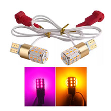 Load image into Gallery viewer, 2Pcs T15 Turn Signal Motorcycle Signal Light Width Lamp Parking Reversing Color Fog Canbus LED Bulb Accessories
