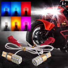 Load image into Gallery viewer, 2Pcs T15 Turn Signal Motorcycle Signal Light Width Lamp Parking Reversing Color Fog Canbus LED Bulb Accessories
