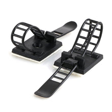 Load image into Gallery viewer, 20Pcs Adjustable Cable Organizer Wire Winder Clip Earphone Holder Self Adhesive Mouse Keyboard Cord Management USB Charger Protector
