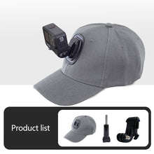 Load image into Gallery viewer, Adjustable Canvas Sun Hat Cap for Gopro Hero 12 11 10 9 8 7 6 5 4 3 insta360 x3 x2 Eken SJCAM DJI OSMO Sport Action Camera
