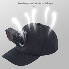 Load image into Gallery viewer, Adjustable Canvas Sun Hat Cap for Gopro Hero 12 11 10 9 8 7 6 5 4 3 insta360 x3 x2 Eken SJCAM DJI OSMO Sport Action Camera
