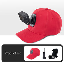Load image into Gallery viewer, Adjustable Canvas Sun Hat Cap for Gopro Hero 12 11 10 9 8 7 6 5 4 3 insta360 x3 x2 Eken SJCAM DJI OSMO Sport Action Camera
