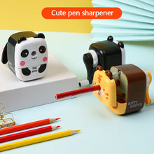Load image into Gallery viewer, Animal Shaped Cartoon Panda Tiger Pencil Sharpener Kids School Sipplies Home Office Desktop
