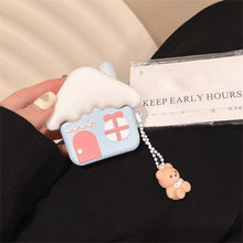 Load image into Gallery viewer, Ice Cream House Cover 3D Cute Silicone Earphone Earbuds Cover for AirPods 1/2/3/4 Pro 2 1 Charging Bags
