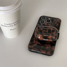 Load image into Gallery viewer, Stylish Dark Color Tortoiseshell Amber Glossy Cover Case For AirPods 1 2 3 4 Pro AirPods Pro 2 Shockproof Protective Case
