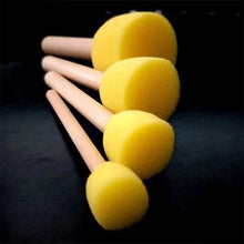 Load image into Gallery viewer, 5/4PCS DIY Wooden/Plastic Sponge Graffiti Painting Brushes for Kids Drawing Kindergarten Early Educational
